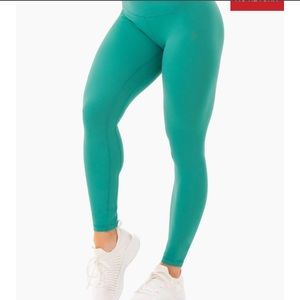 NWT,High waisted, turquoise, luxe brand Ryderwear athletic leggings